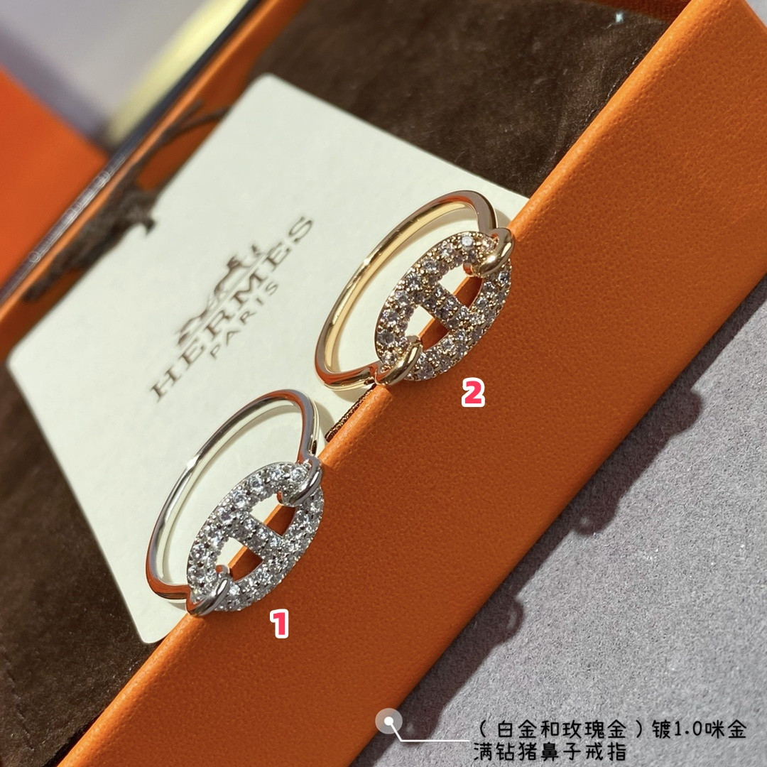 hermès farandole collier de chien full Di*m*nd ring