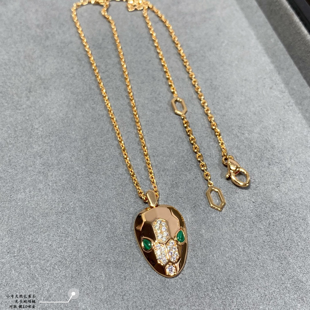 B*l*ai small bald snake necklace