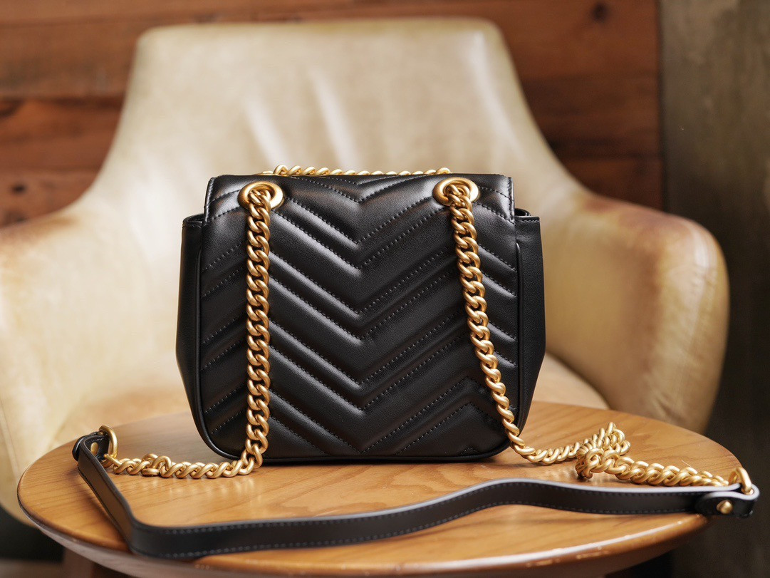 GG MARMONT QUILTED MINI TOTE BAG