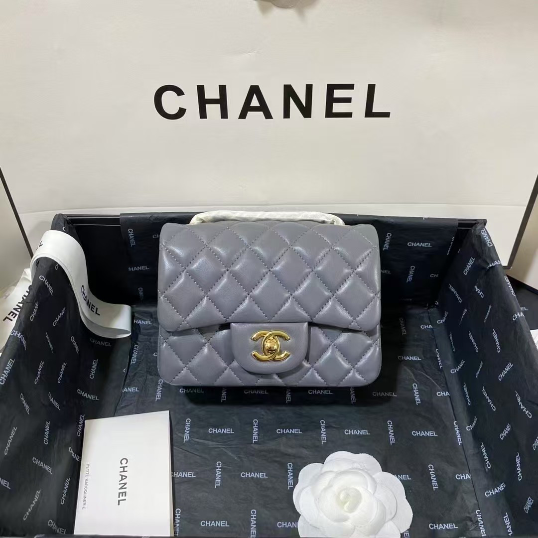 Ch*el evening bag 17cm