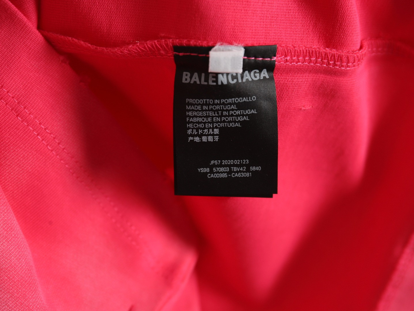 Ba*len*cia*ga 23ss short-sleeved t-shirt