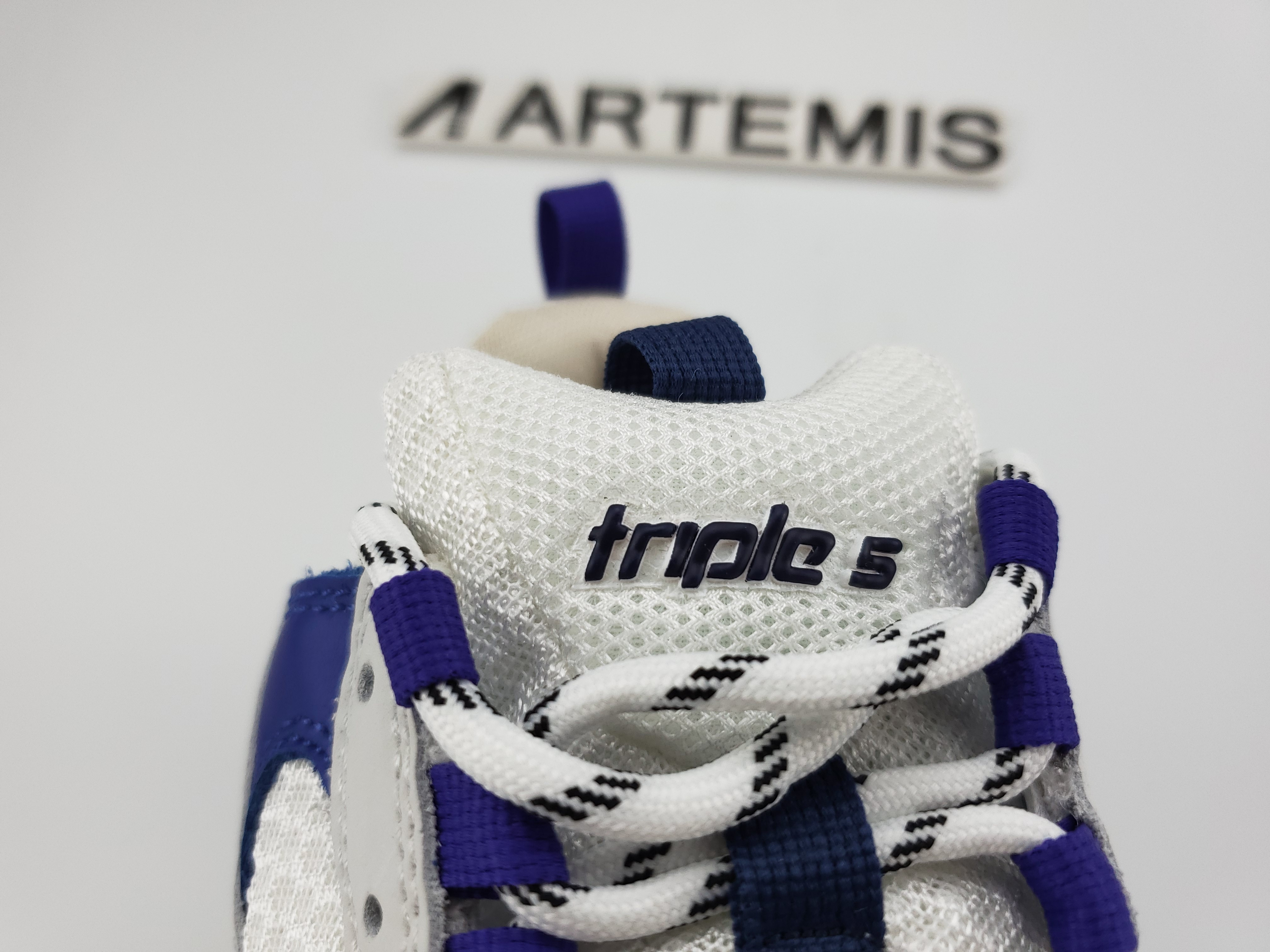 Balenciga Triple S Blanc/Bleu-Violet