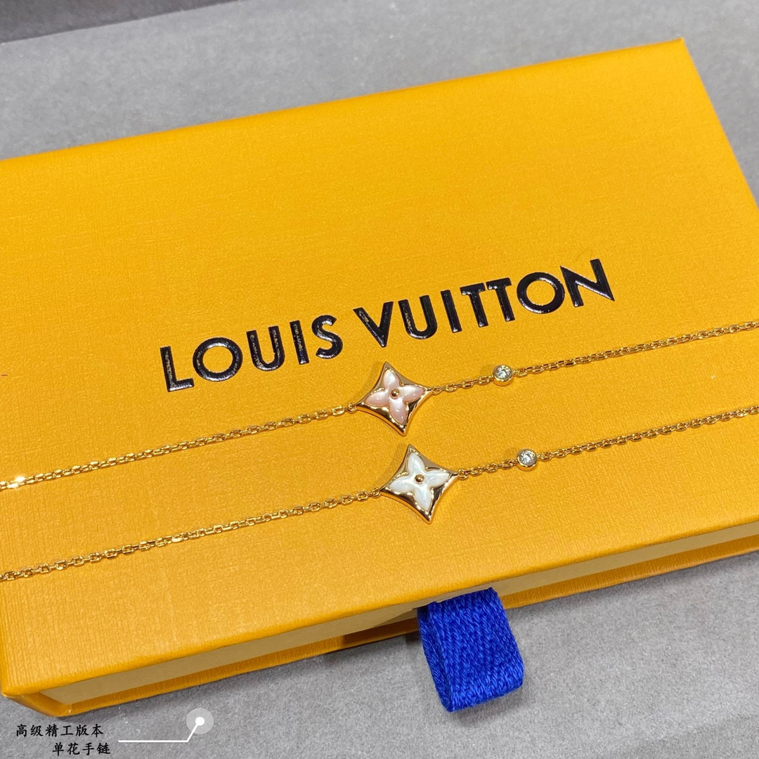l0*is V*t0n single flower bracelet