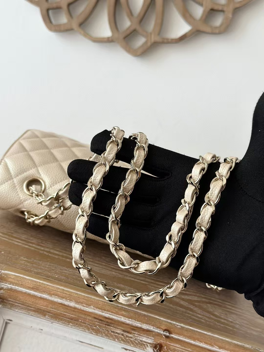 Ch*el classic flap handbag cf 25.5x 15x6cm