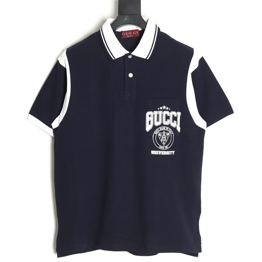 G*u*i short-sleeved polo shirt