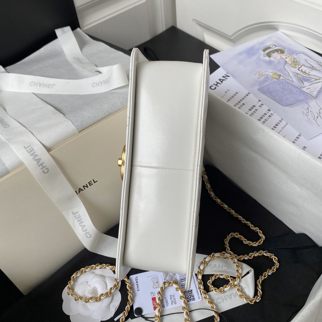 Ch*el small 24c flap bag  as2649 22×14.5×8cm
