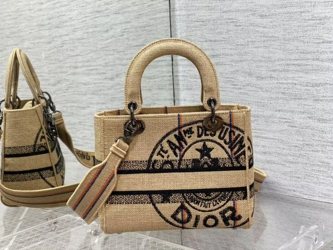 D*or medium lady d-lite bag 24x20x11cm