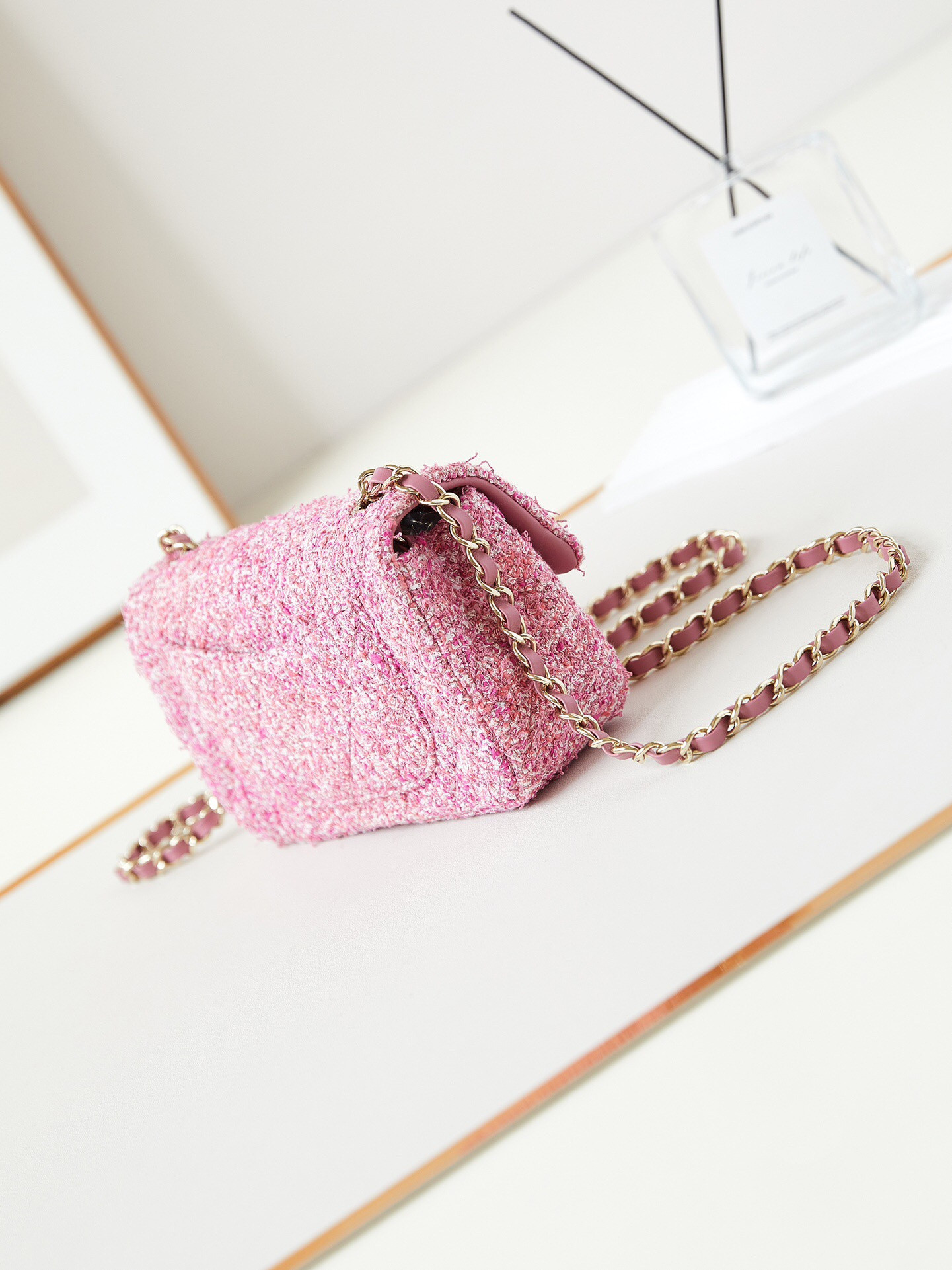 Ch*el mini classic 11.12 handbag 12×20×6cm