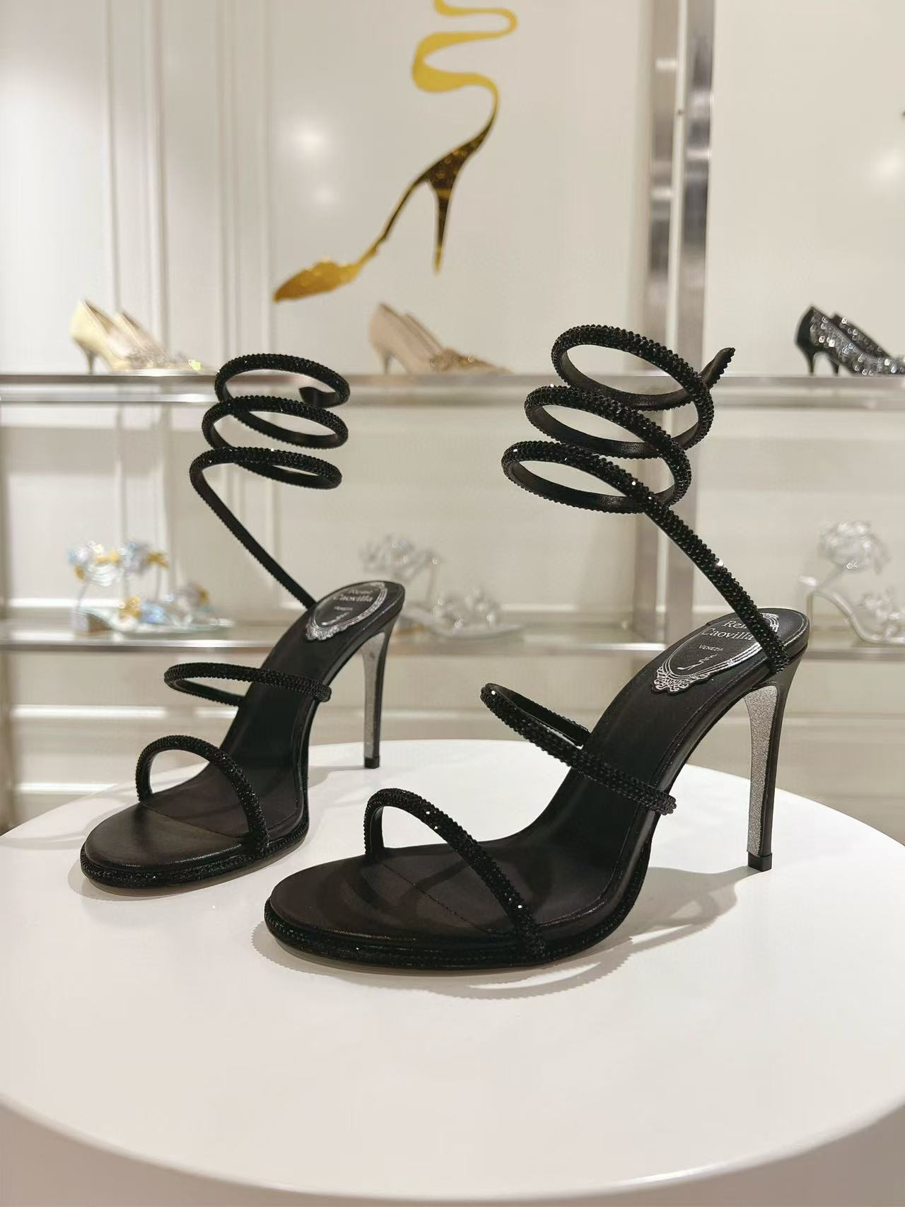 UA RENÉ CAOVILLA Cleo Pumps Sandals 95mm