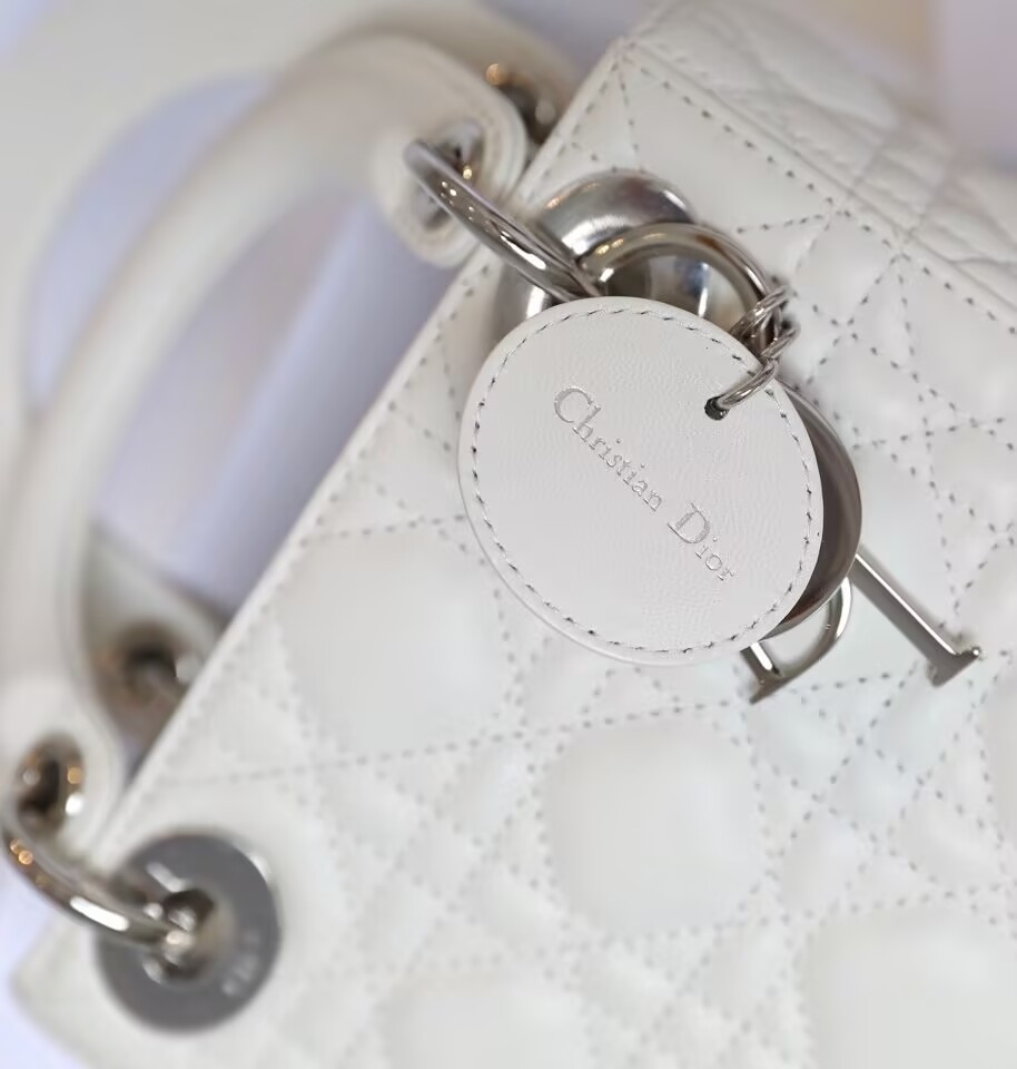 mini lady D*or bag 6.5 x 6 x 3 inches