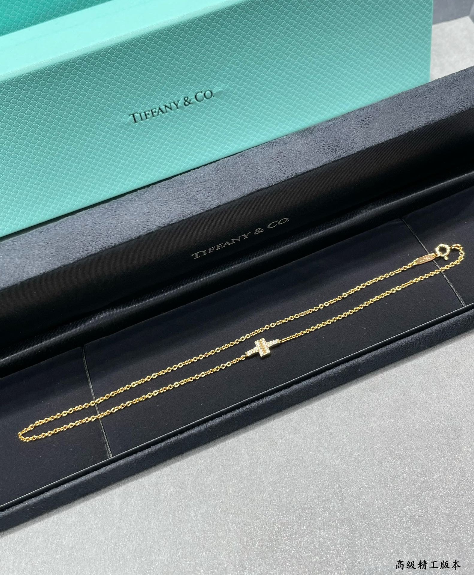 t*f*ny & co. double t Di*m*nd bracelet 17cm