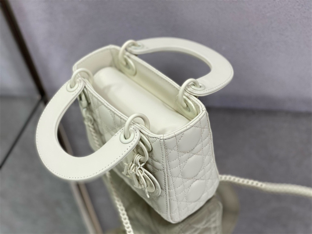 mini lady D*or bag 6.5 x 6 x 3 inches