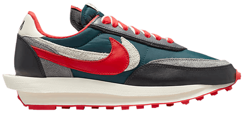 Nike sacai x Undercover x LD Waffle 'Midnight Spruce University Red'