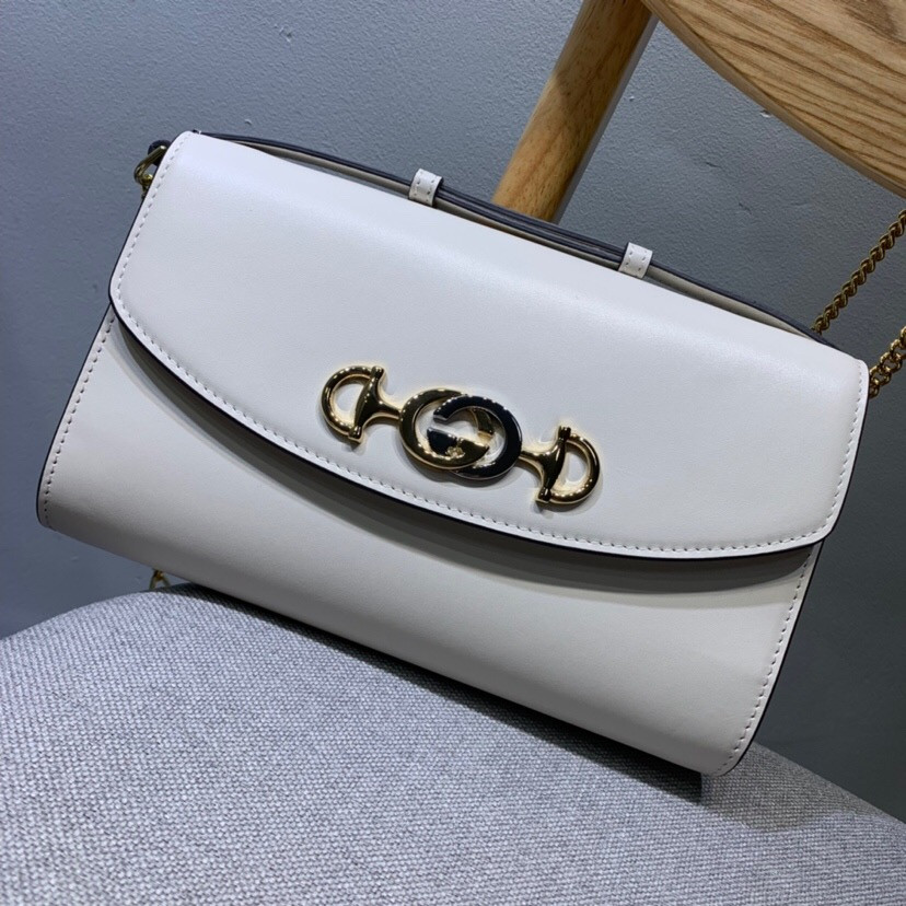 G*u*i zumi smooth leather small shoulder bag