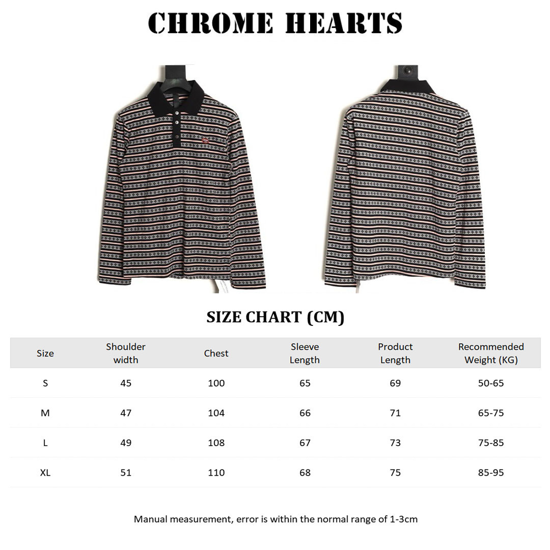 Ch**me He**ts 25fw polo shirt