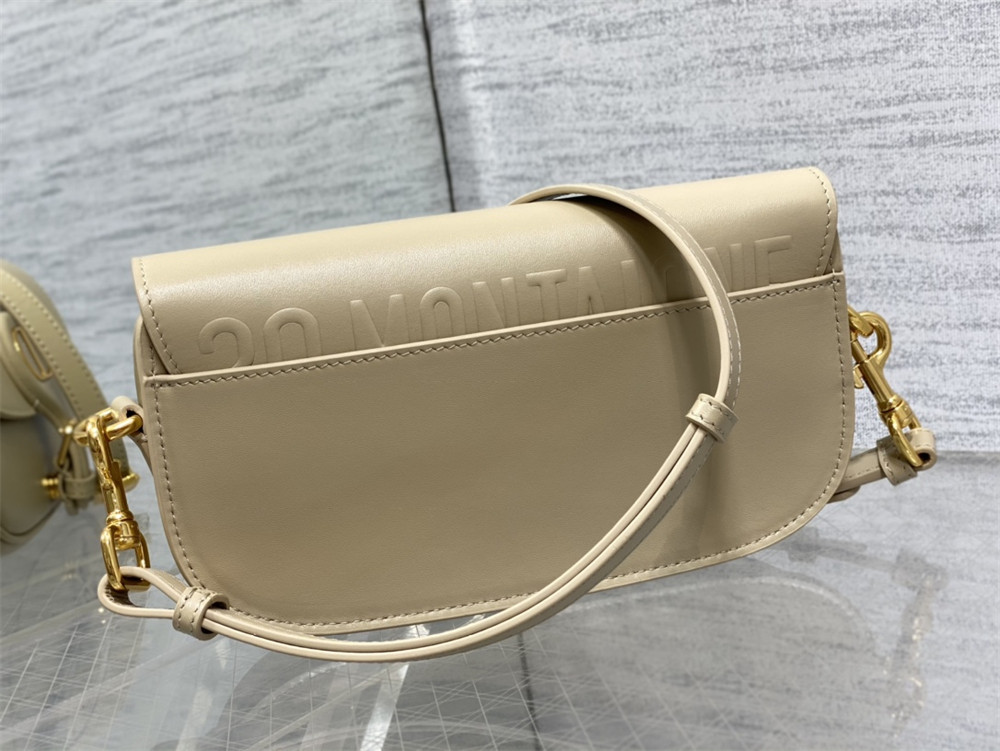 D*or bobby east-west bag sand-colored box calfskin