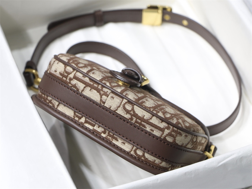 medium D*or bobby bag brown D*or oblique jacquard