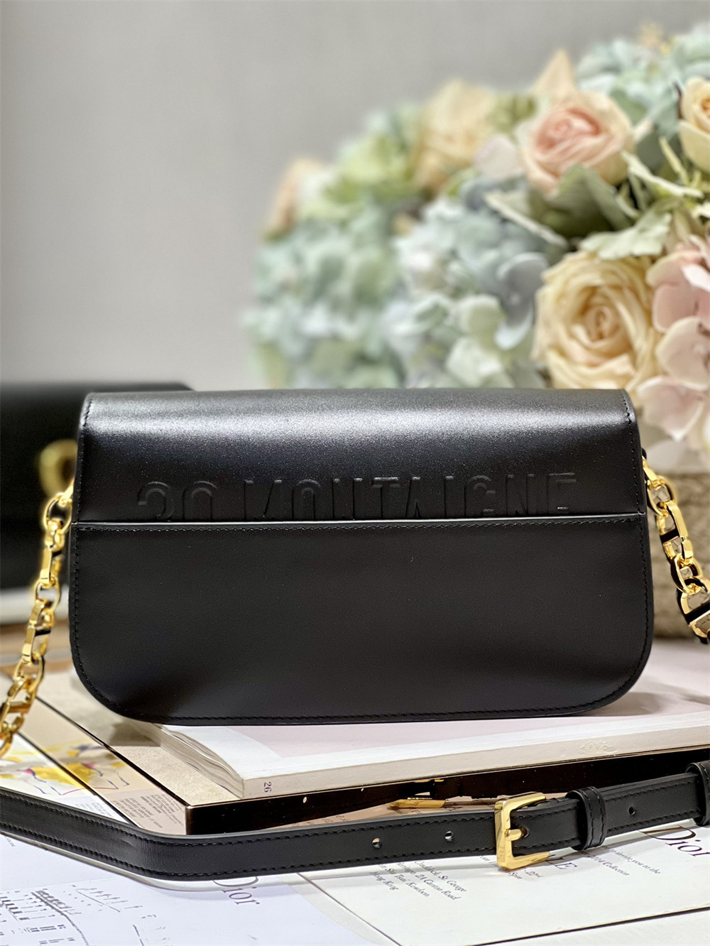 D*or 30 montaigne avenue black 22.5 x 12.5 x 6.5 cm