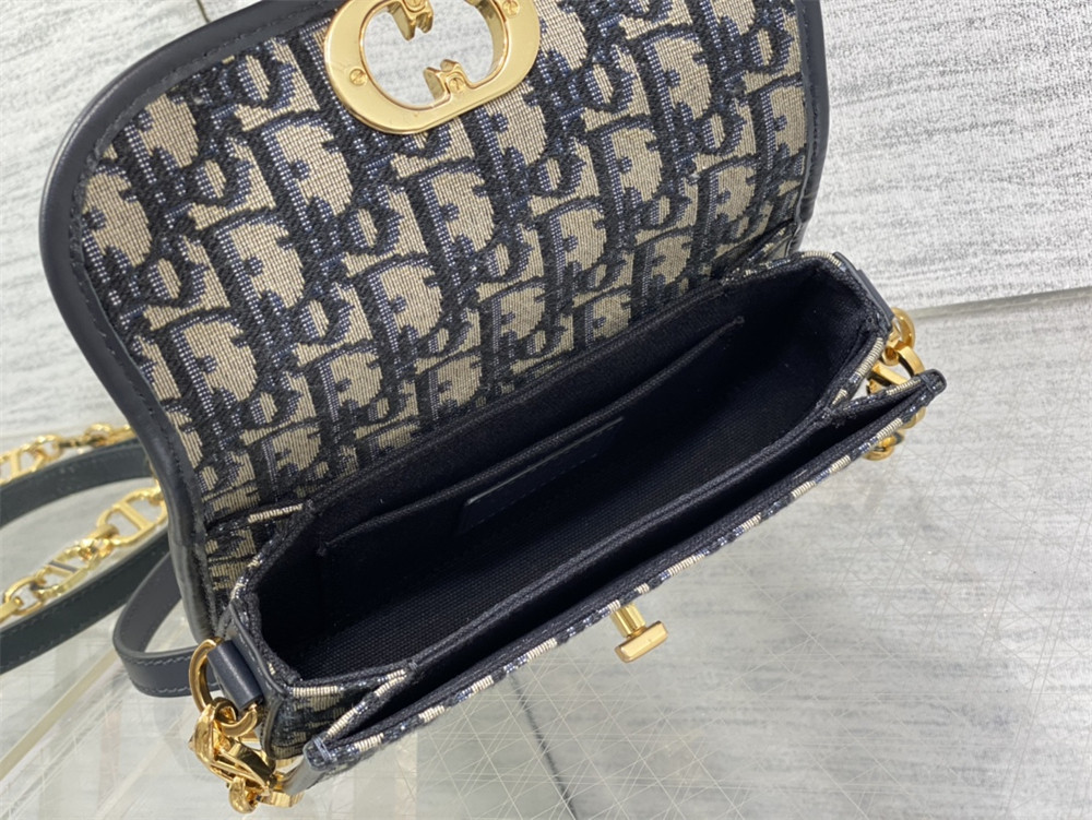 small 30 montaigne avenue bag blue D*or oblique jacquard