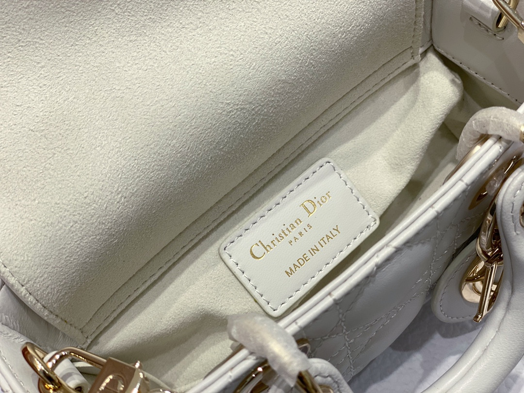D*or mini lady d-joy bag white 16 x 9 x 5 cm