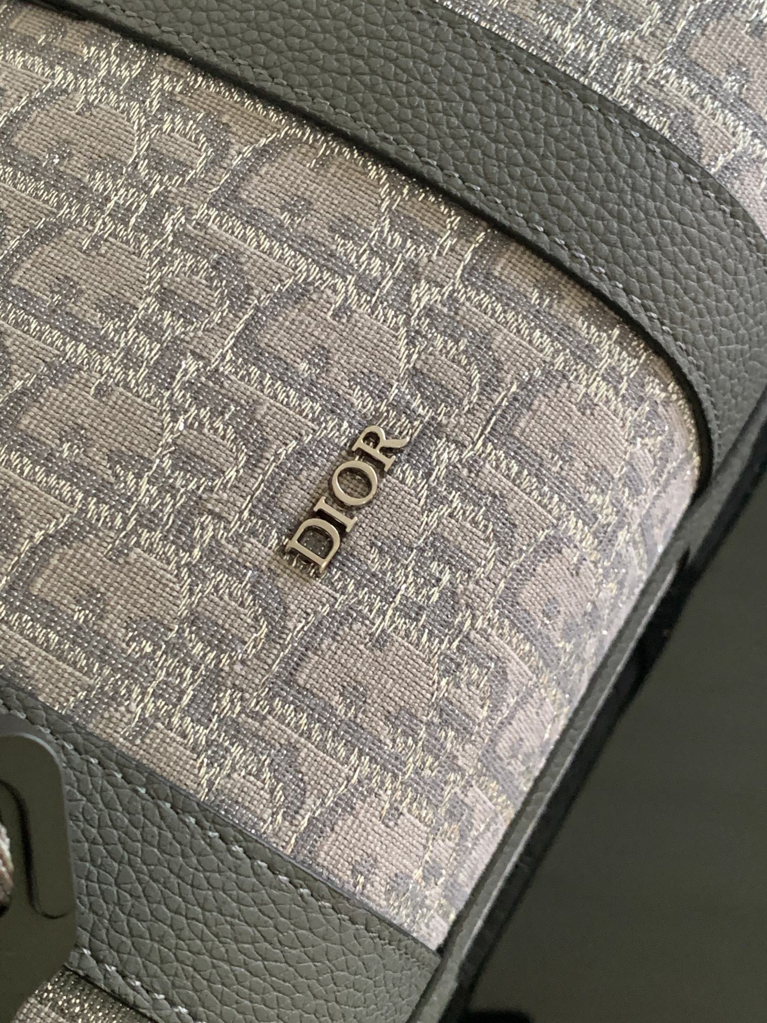 D*or lingot bag gray 26 x 16 x 14.5 cm