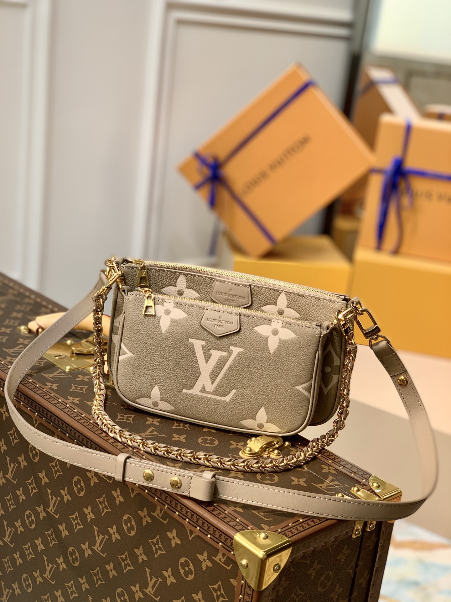 l0*is V*t0n multi pochette accessoires 9.4 x 5.3 x 1.6 inches