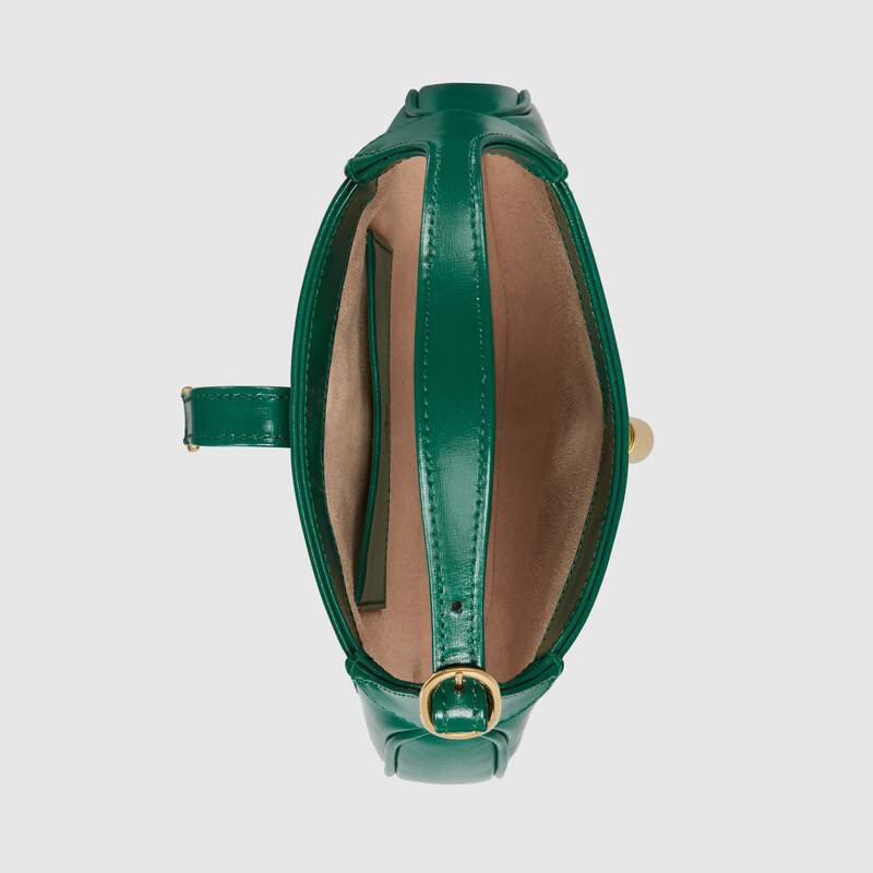 G*u*i jackie 1961 mini shoulder bag green 7.5"w x 5.1"h x 1.2"d