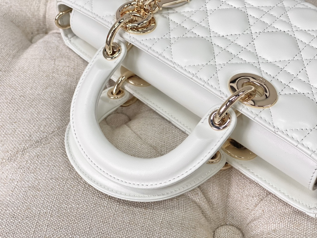 D*or lady d-joy bag medium white 26 x 13.5 x 5 cm