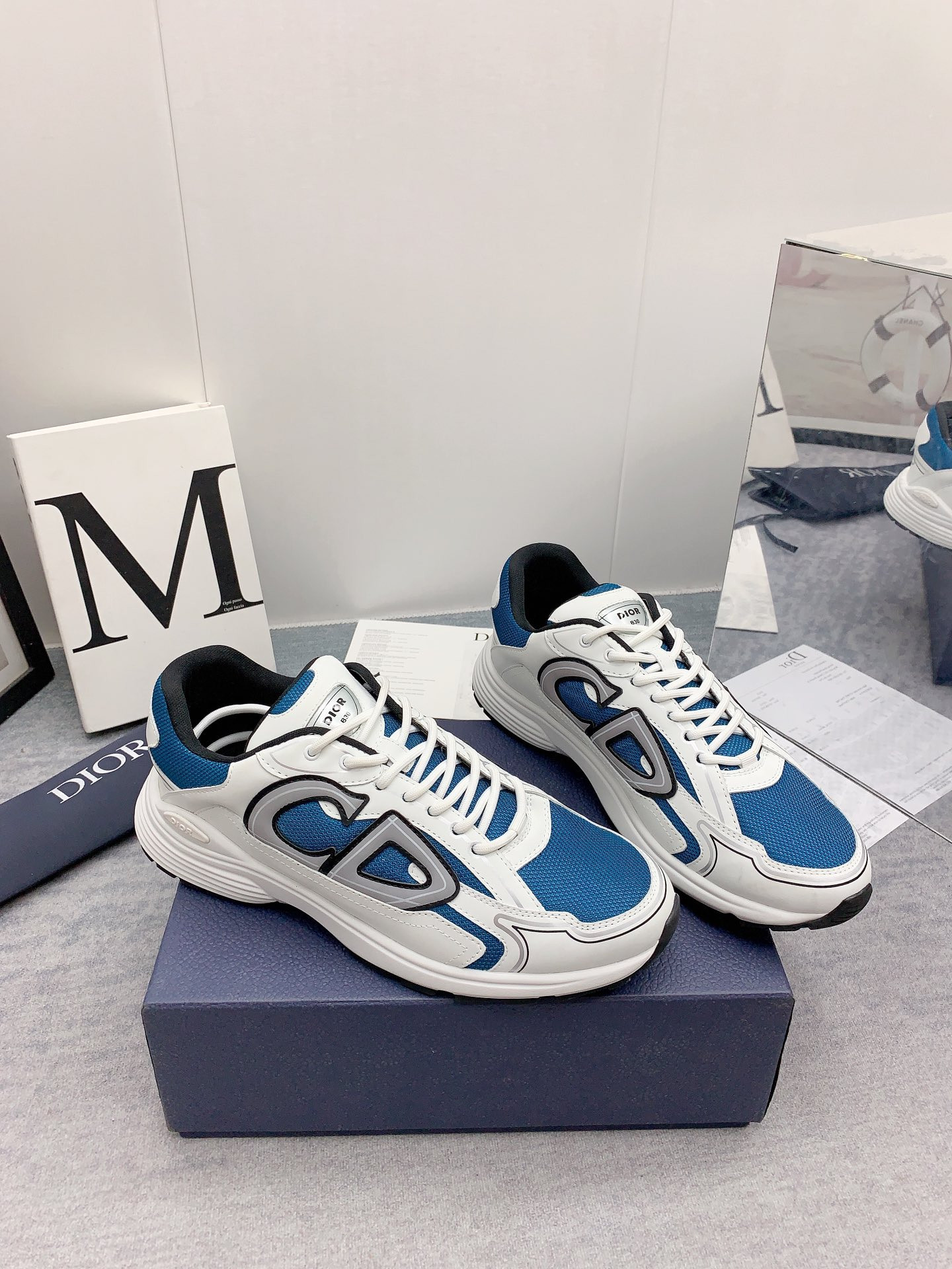 ua D*or b30 blue mesh white technical fabric