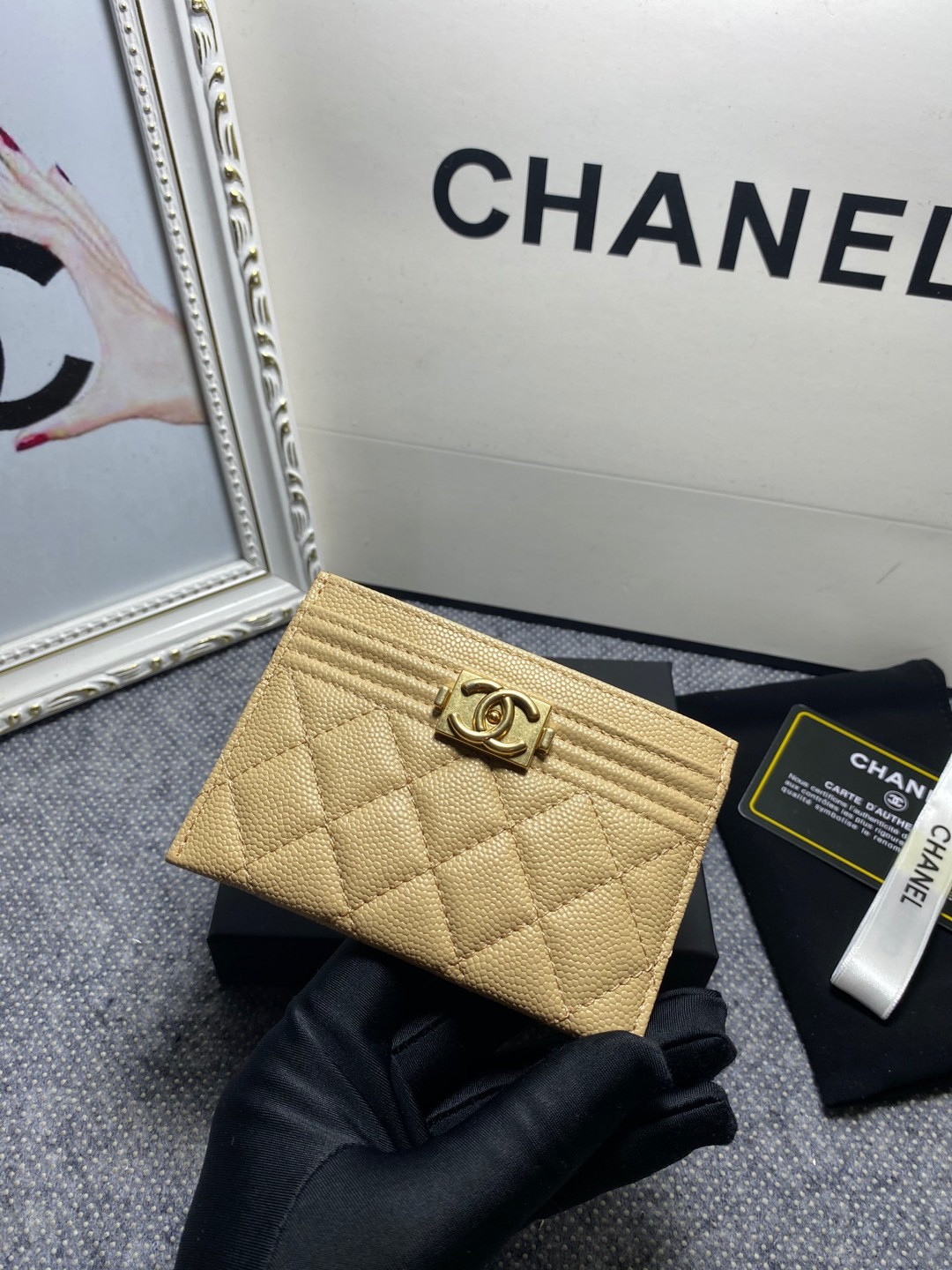 Ch*el card holder 10cm
