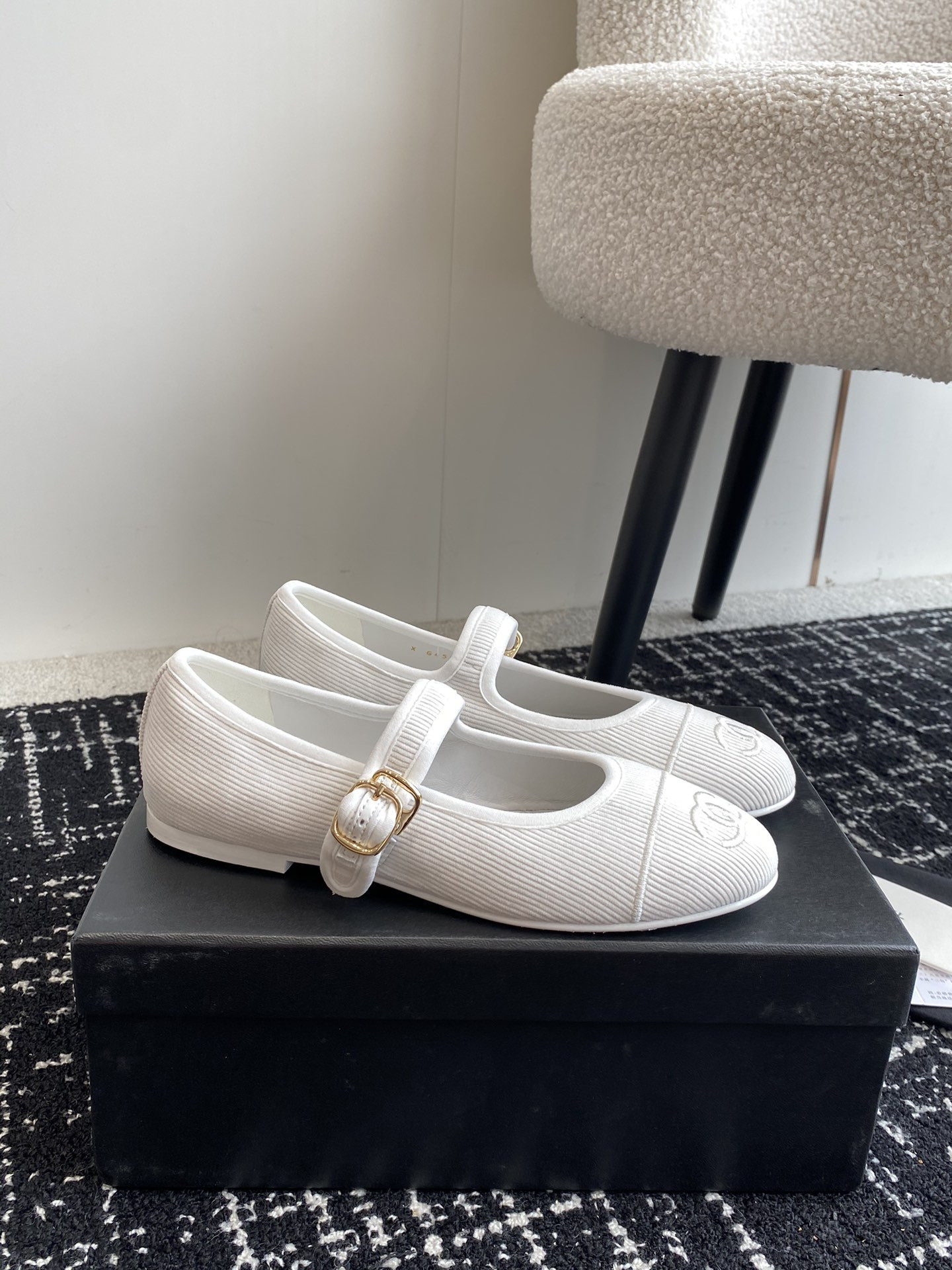 ua Ch*el mary janes cotton & silk