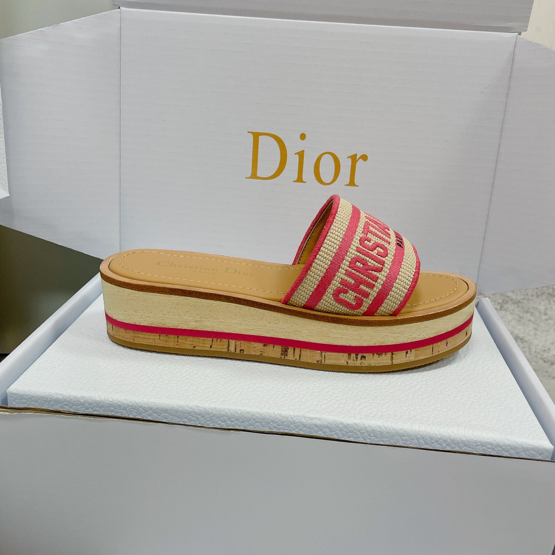 ua D*oriviera dway platform slide candy pink