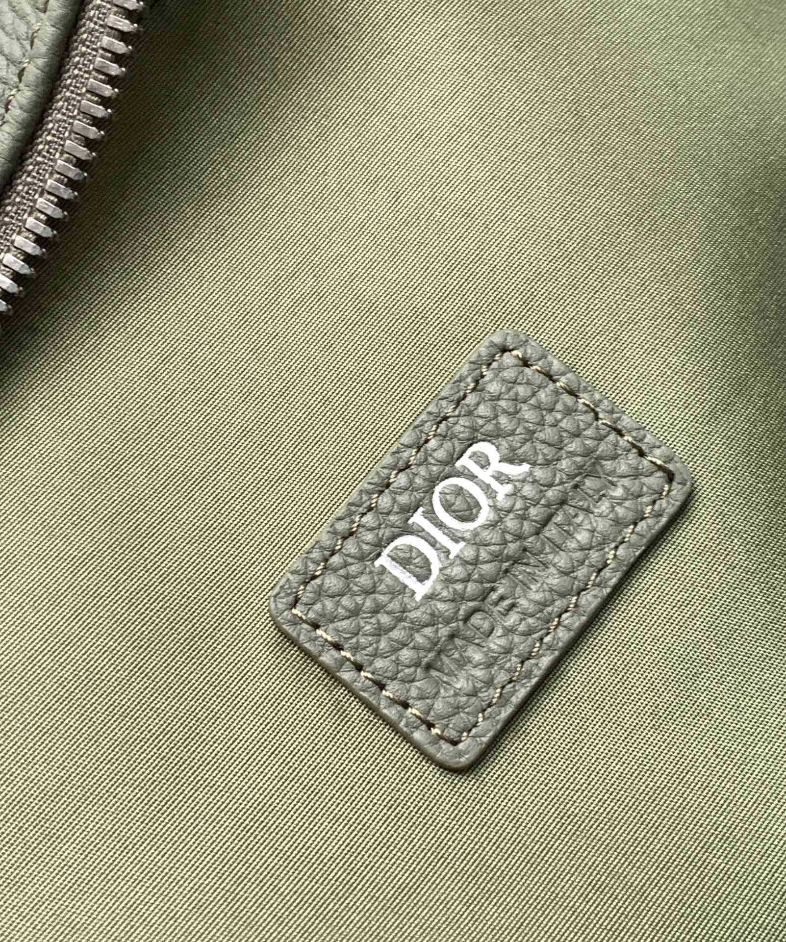 D*or briefcase green D*or gravity leather and green grained calfskin 37 x 28 x 6 cm