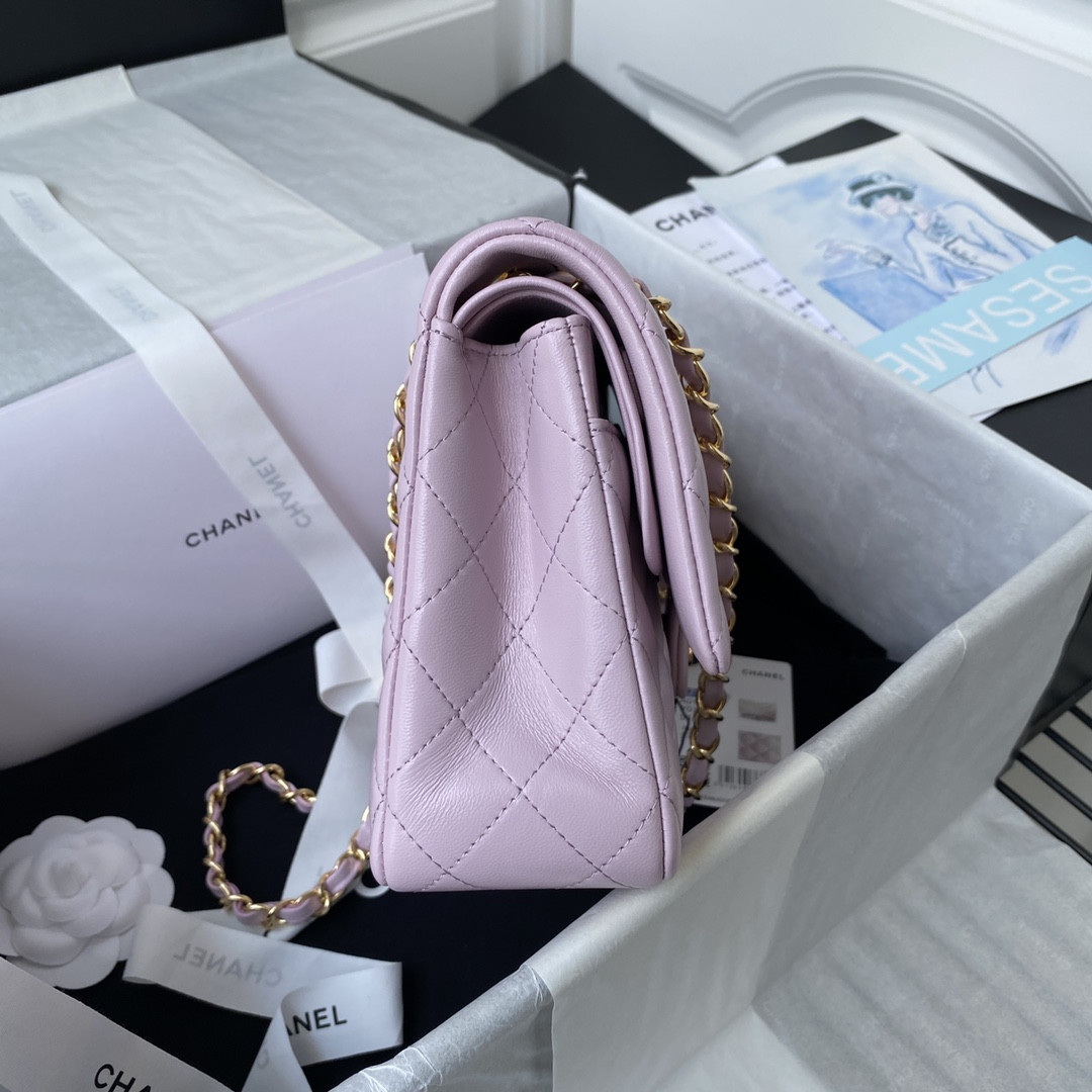 Ch*el classic flap bag 15.5×25.5×6.5cm