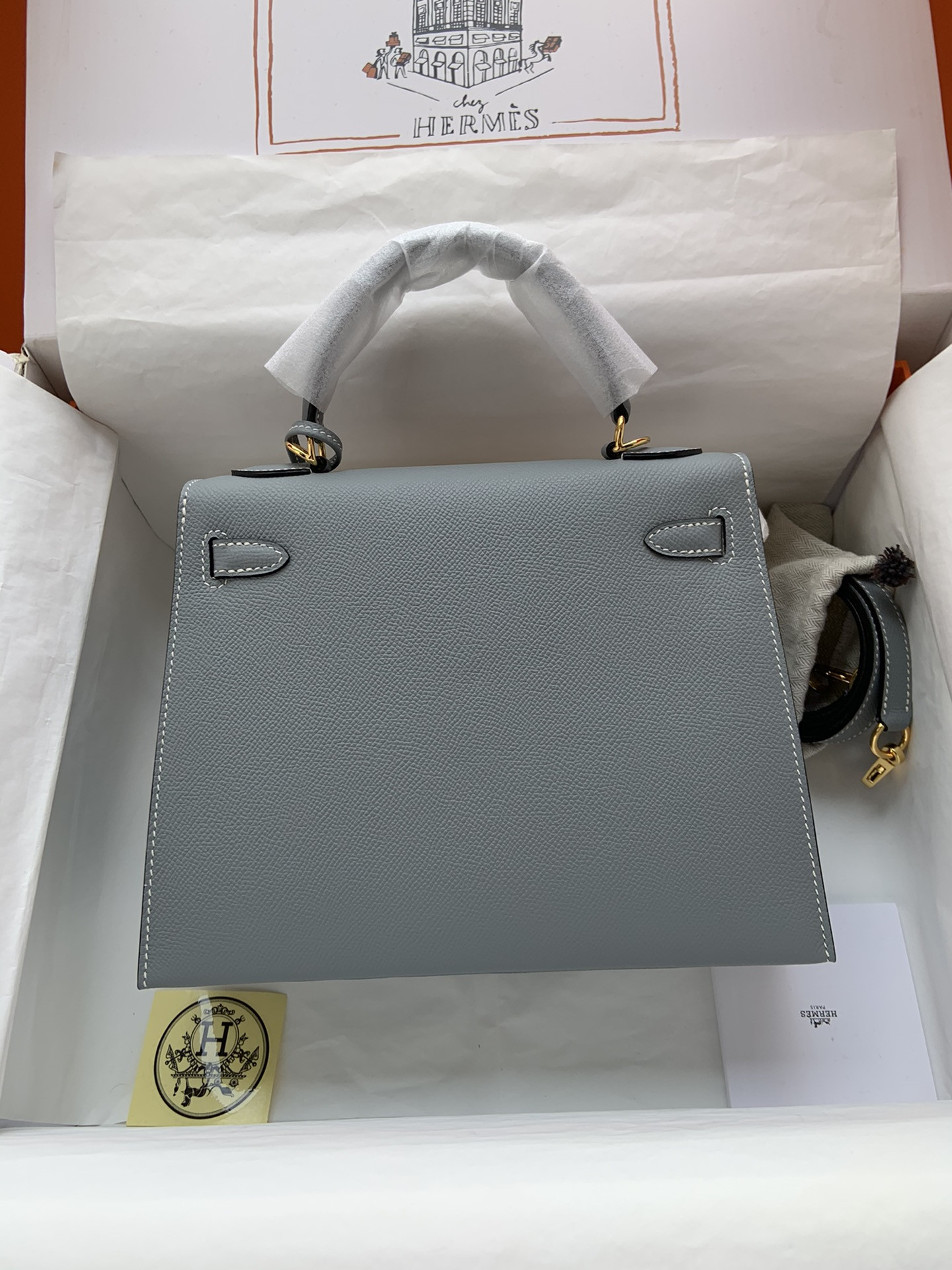 HERMÈS Kelly Gold-tone Hardware 25 28