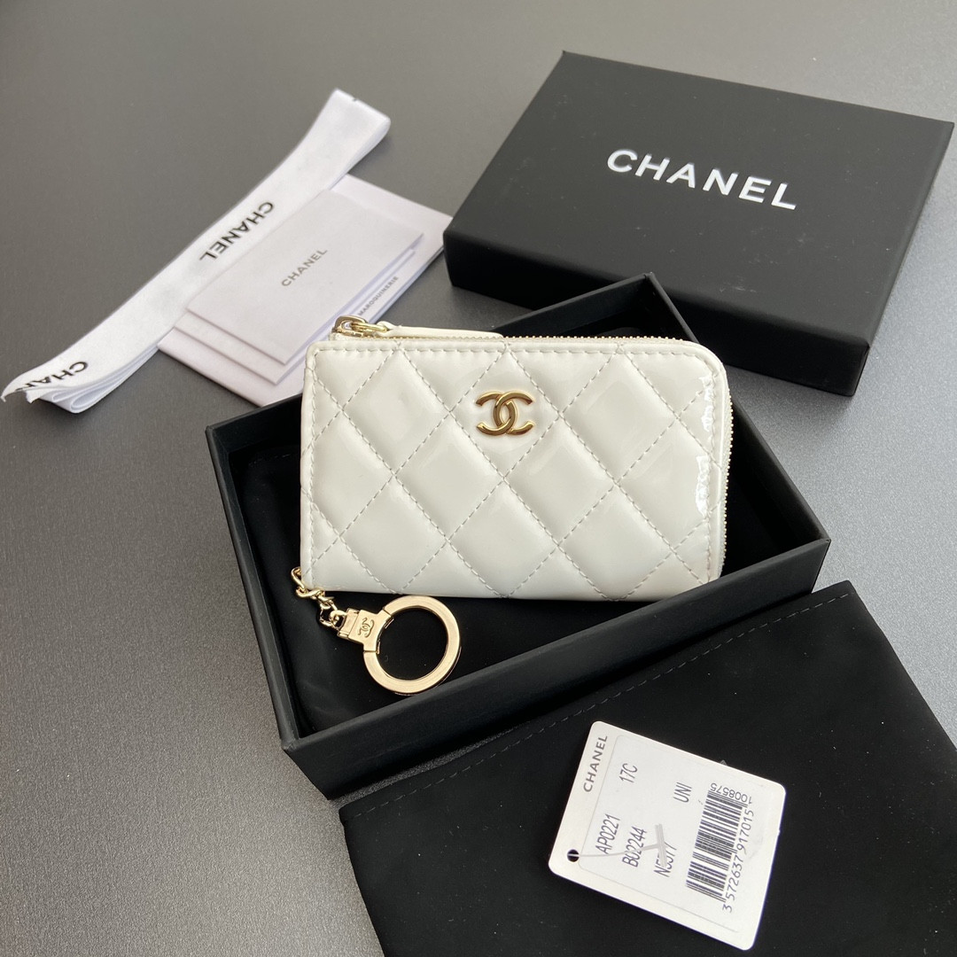 Ch*el card holder 11.5×7.5×1.5cm