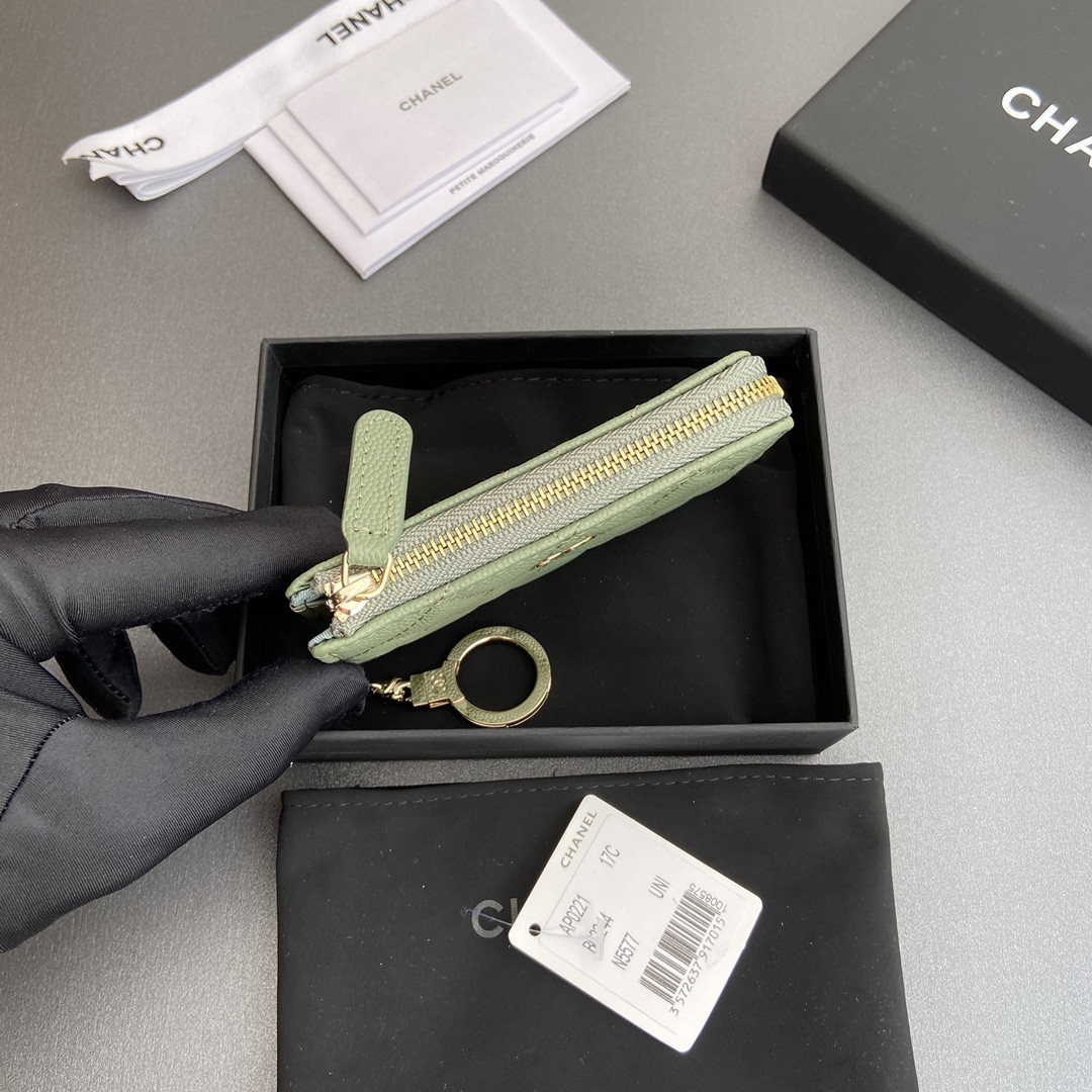 Ch*el card holder 11.5×7.5×1.5cm