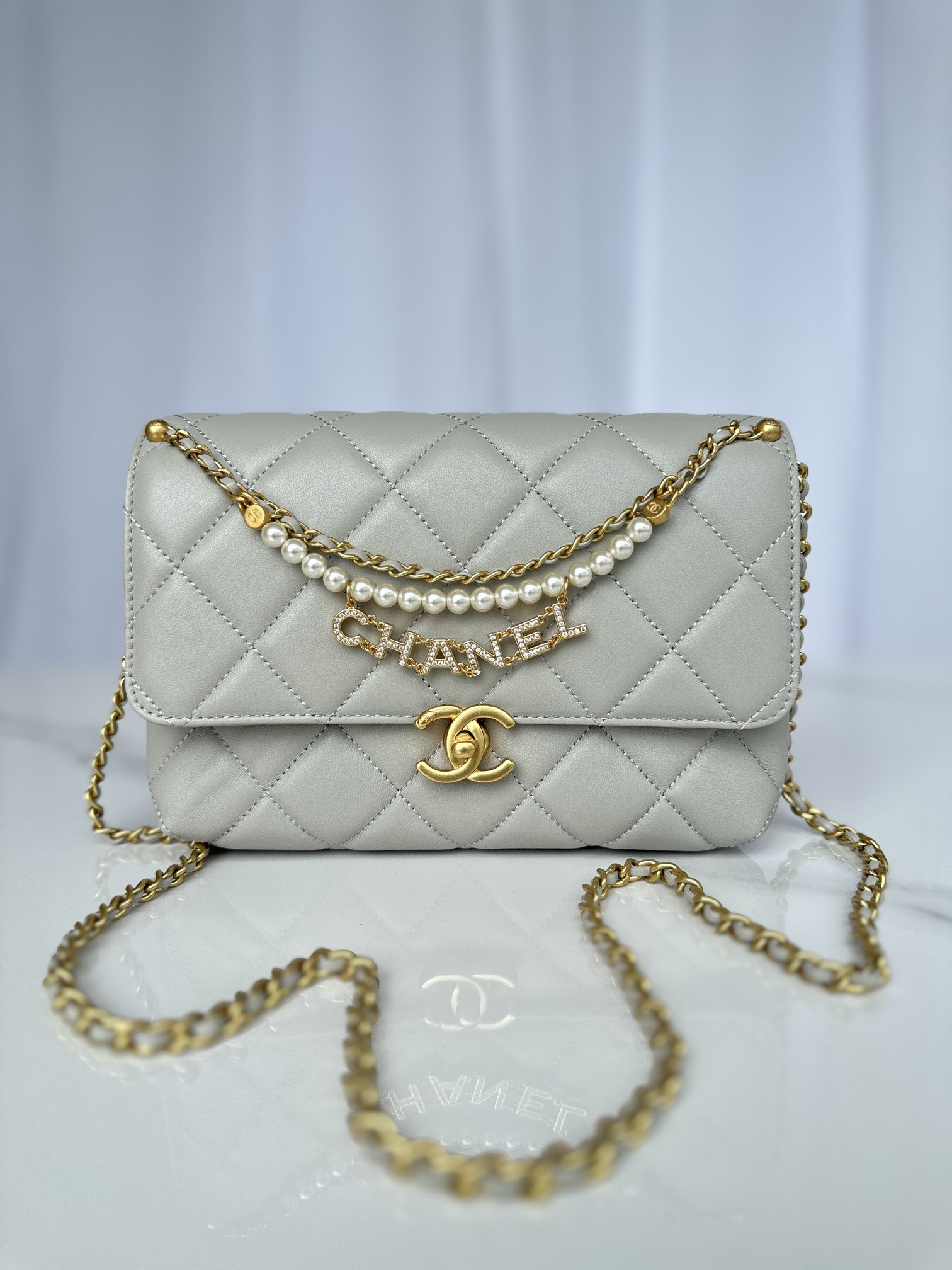 Ch*el flap bag 23x15x9cm