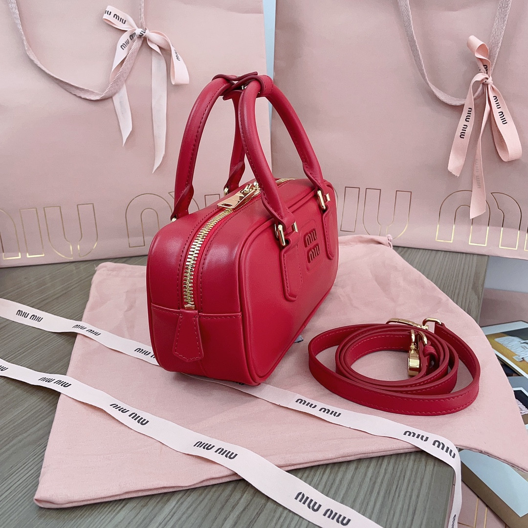 Miu Miu Arcadie leather bag 10.5x22x7.5cm