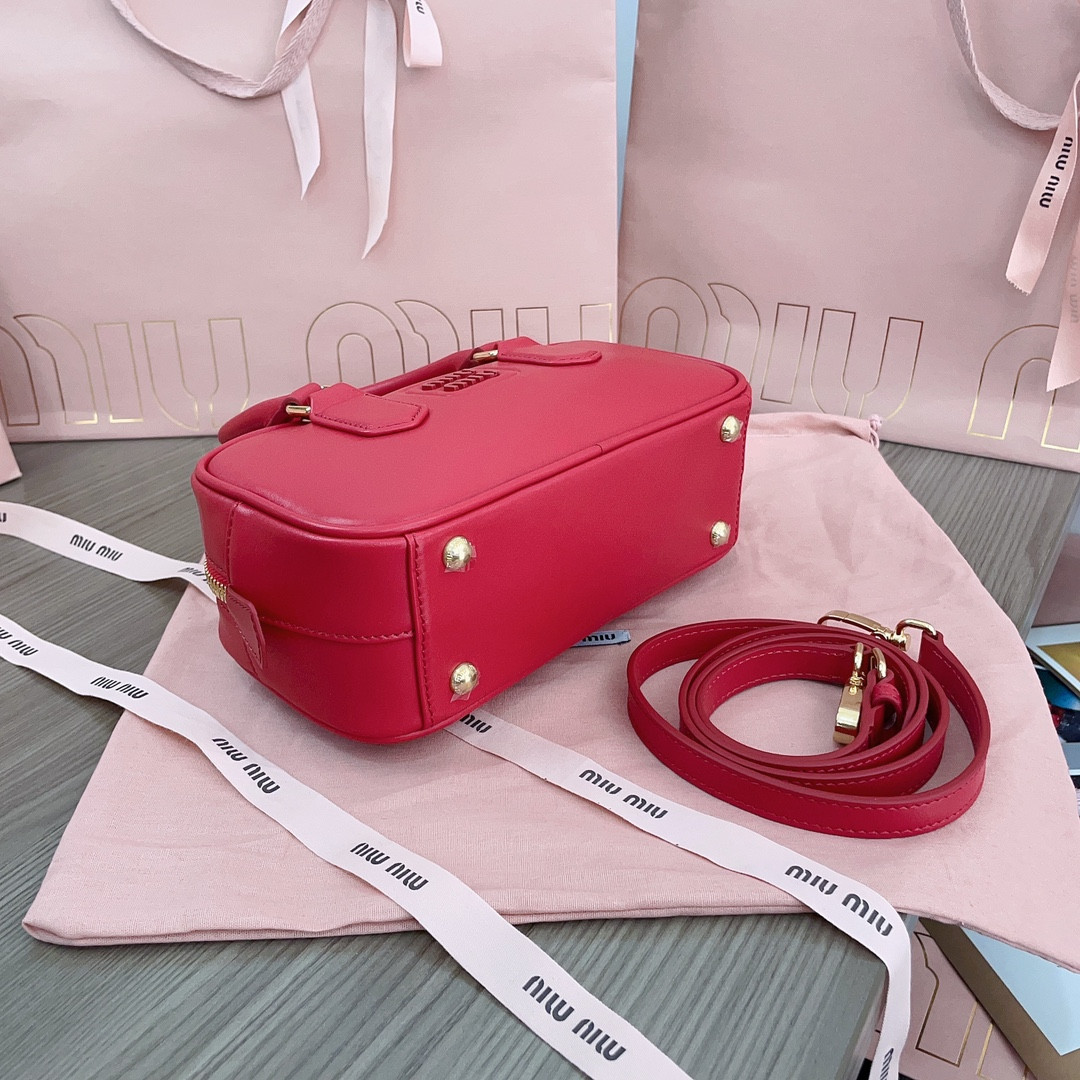 Miu Miu Arcadie leather bag 10.5x22x7.5cm