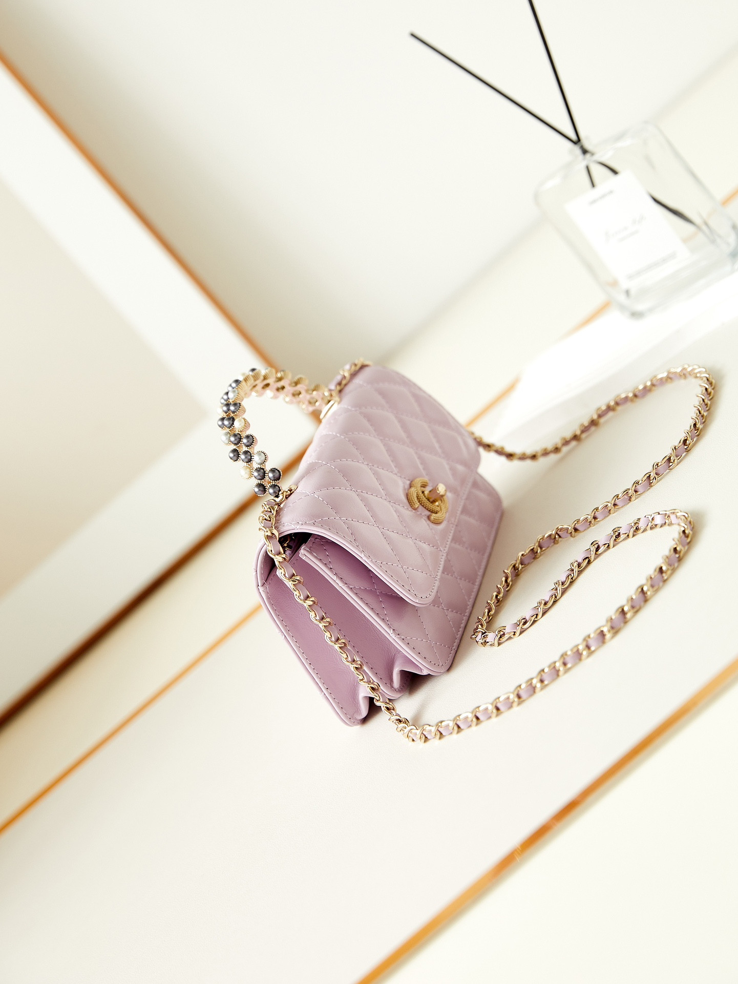 Ch*el 24p woc classic wallet on chain 11x18.5x6cm