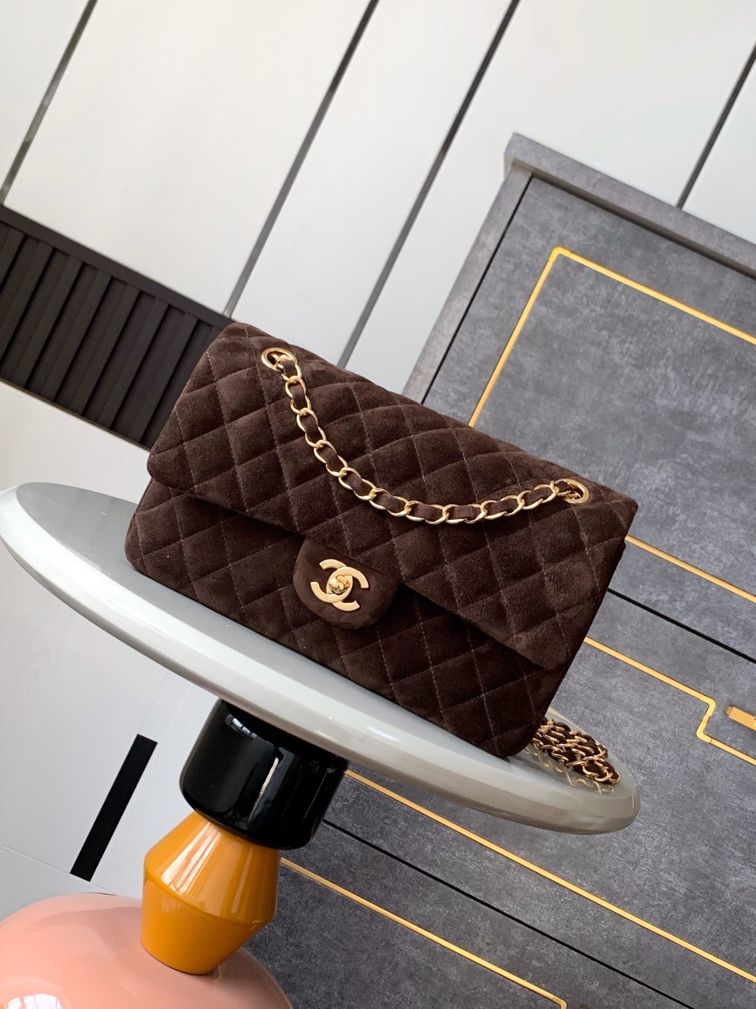 Ch*el classic 11.12 handbag 25 15.5×25.5×6.5cm