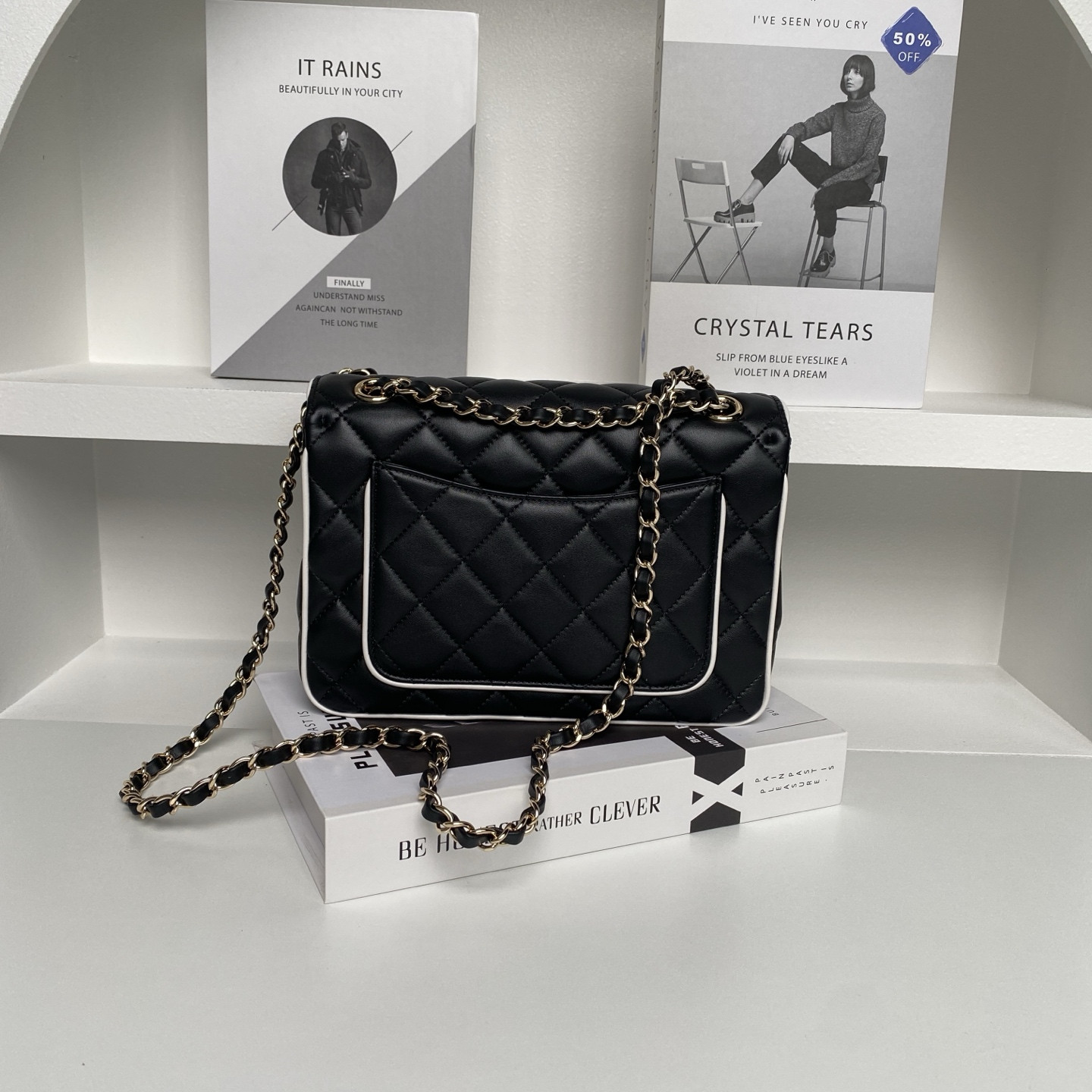Ch*el flap bag as5150 16.5 x 23.5 x 6.5cm