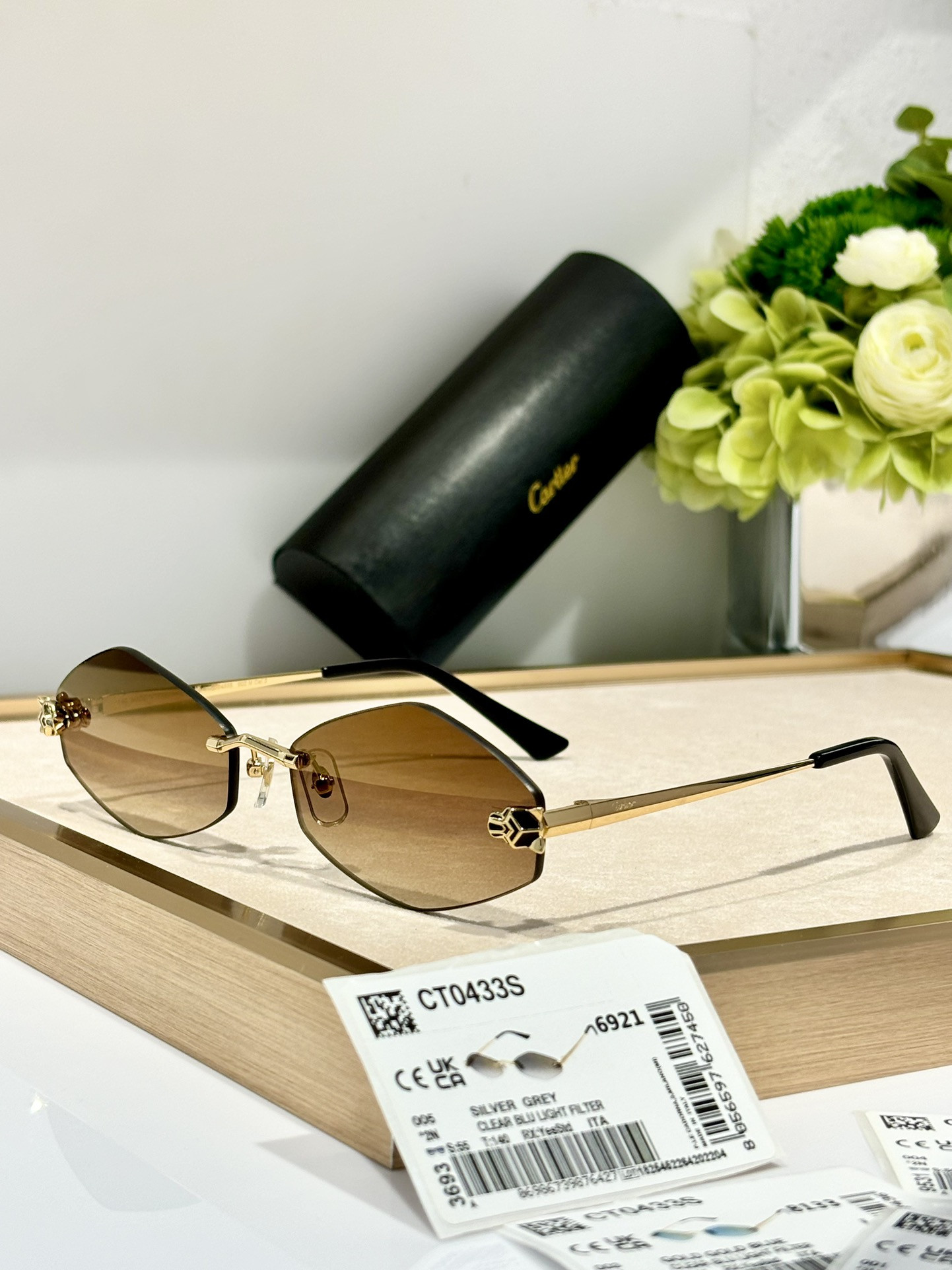 Ca*t*er glasses ct0433s 55-22-140