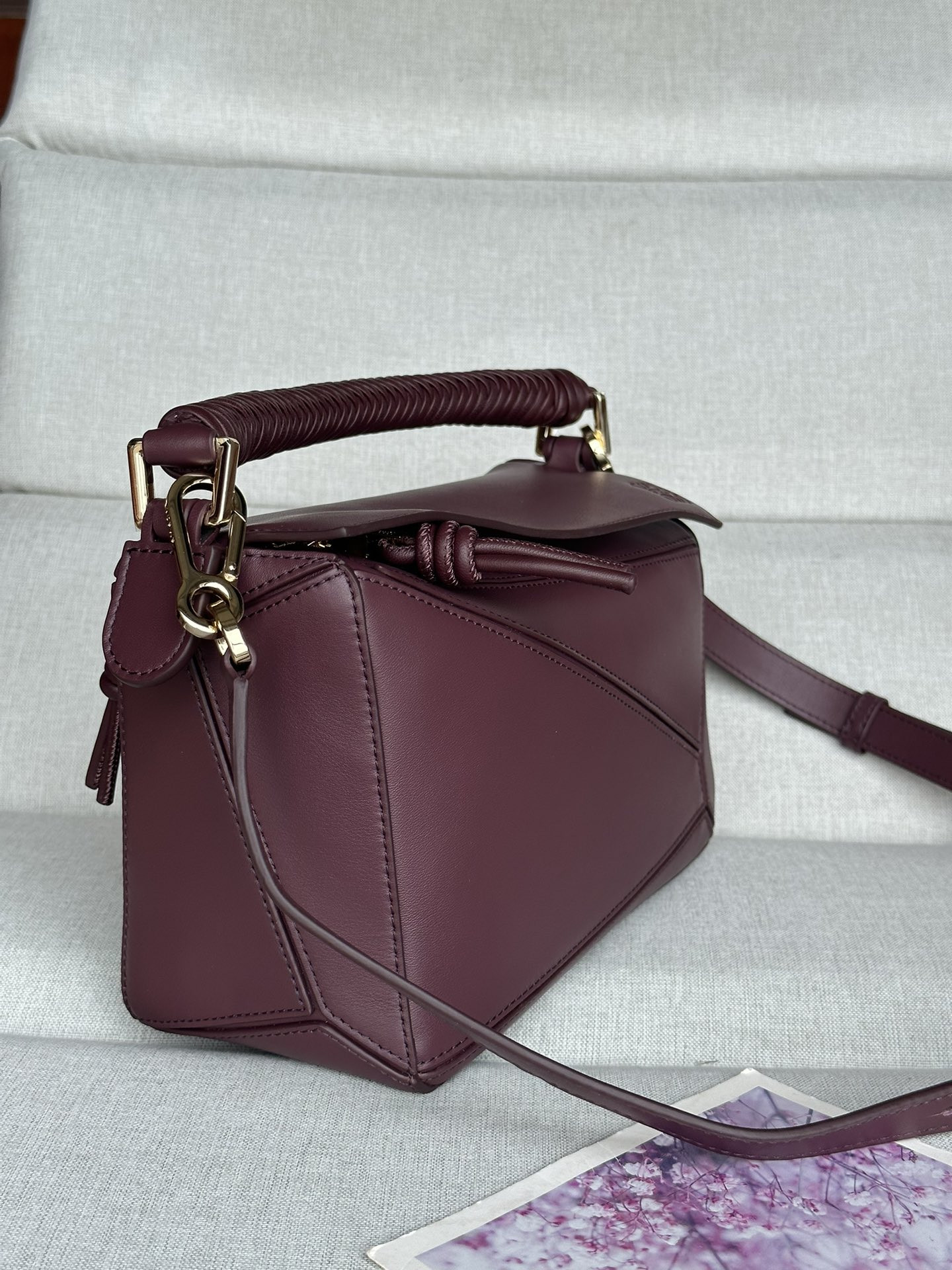 L0ew* small puzzle bag in smooth calfskin 24x10.5x16.5cm
