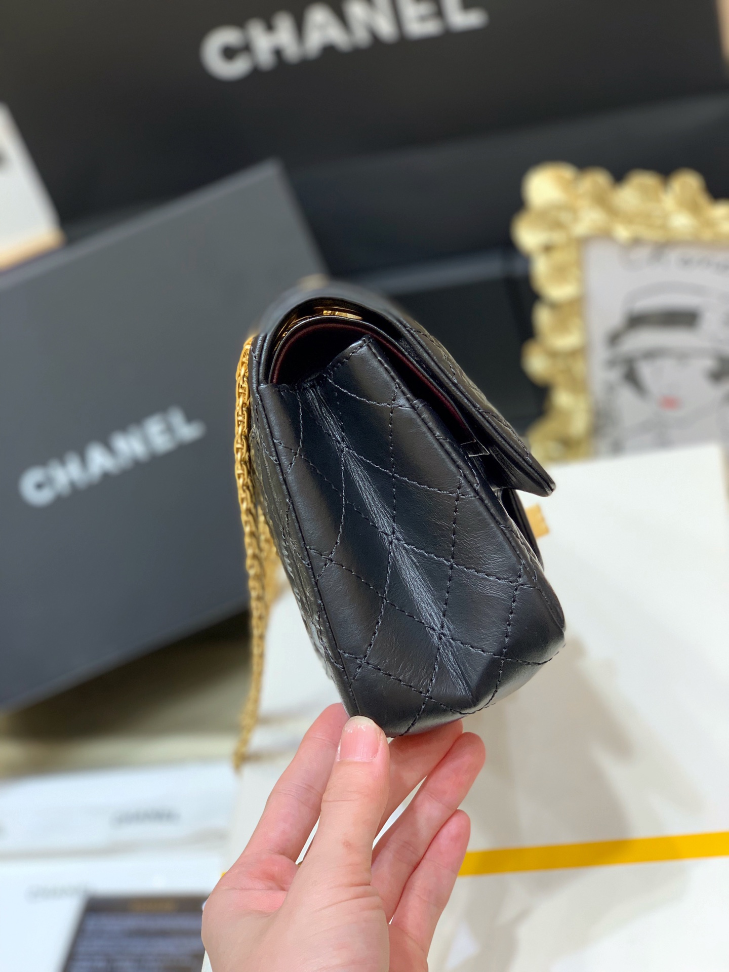 Ch@nel Reissue 2.55 Flap Bag -28CM