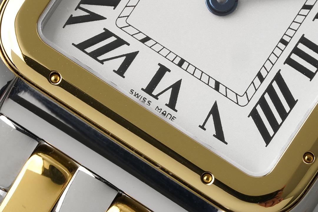 Ca*t1er panthère de mm w2pn0007 silver ladies used watch-29*37mm