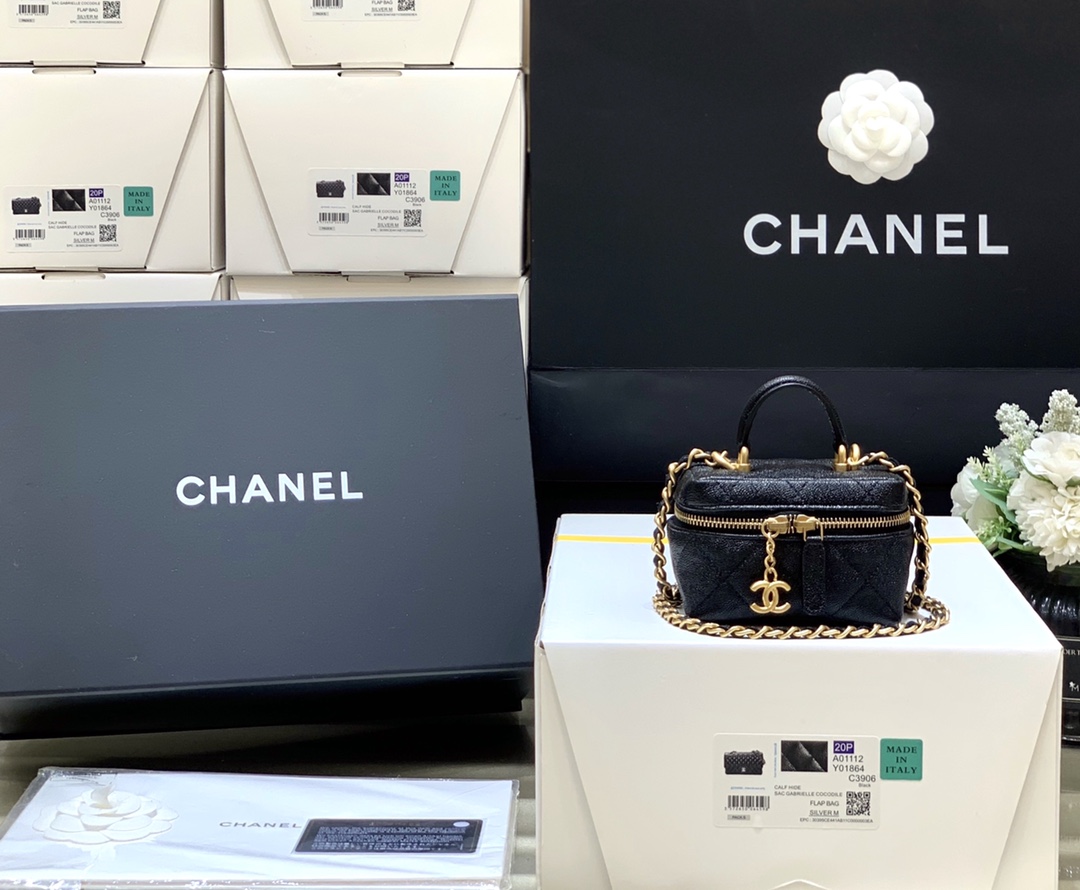 Ch@nel Vanity Bag-11.5x12x7CM