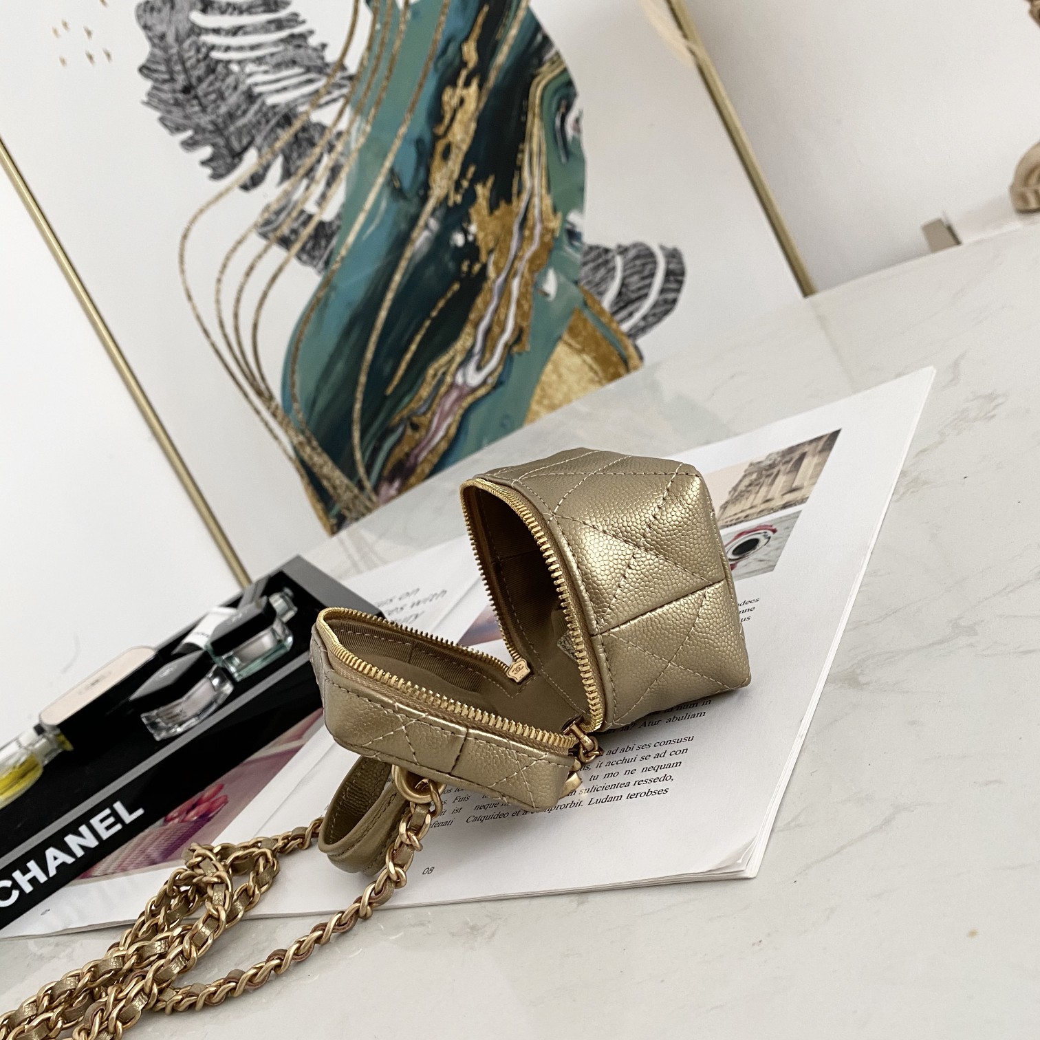 Ch@nel Vanity Bag-11.5x12x7CM