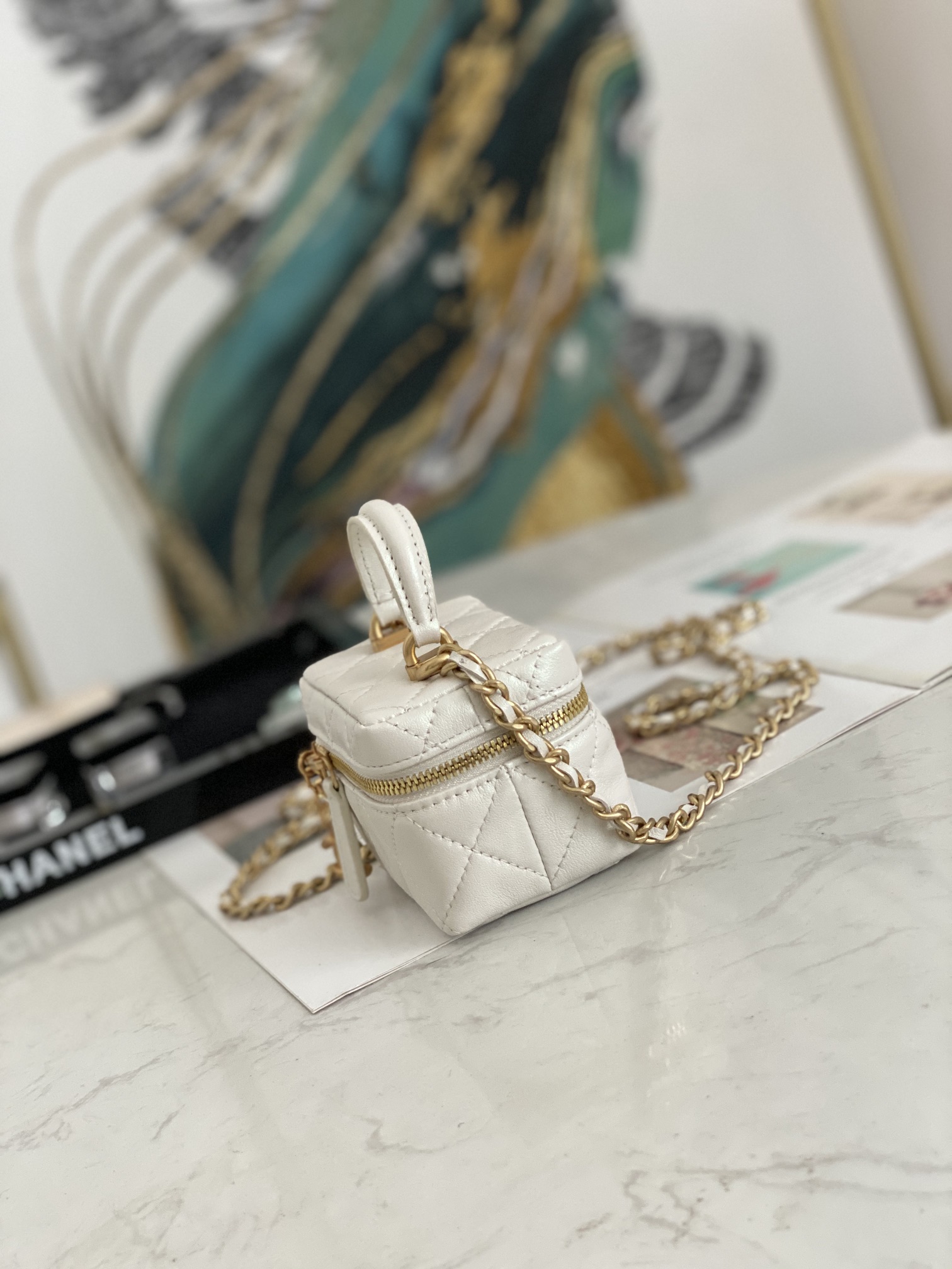 Ch@nel Vanity Bag-11.5x12x7CM